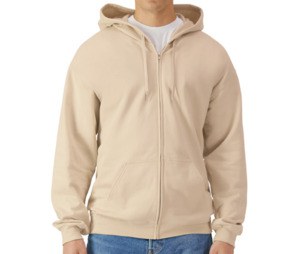 GILDAN GNSF60 - Unisex zip-up hoodie Off White