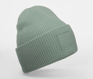 BEECHFIELD BF336R - DEEP CUFFED TONAL PATCH BEANIE Dusty Green