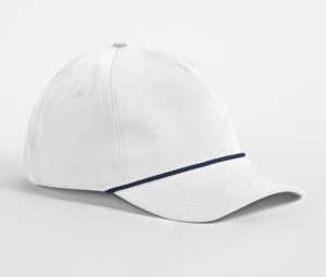 BEECHFIELD BF194R - ROPE DETAIL 5 PANEL CAP White/Navy