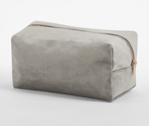 BAG BASE BG716 - VELVET TOILETRY/ACCESSORY CASE Moonstone