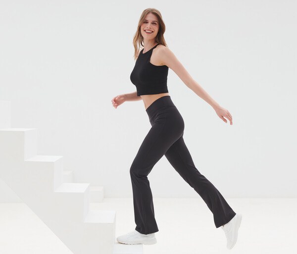 SKINNIFIT SK428 - WOMENS FLARED LEGGINGS